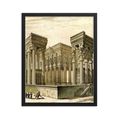 Charles Chipiez framed print on a plain backdrop in size 16"x20".