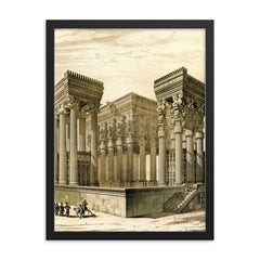 Charles Chipiez framed print on a plain backdrop in size 18"x24".