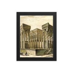 Charles Chipiez framed print on a plain backdrop in size 8"x10".