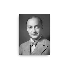 Charles Corm canvas print on a plain backdrop in size 12"x16".