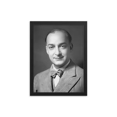 Charles Corm framed print on a plain backdrop in size 12"x16".