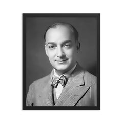 Charles Corm framed print on a plain backdrop in size 16"x20".