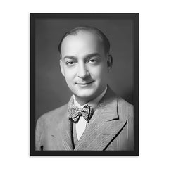 Charles Corm framed print on a plain backdrop in size 18"x24".