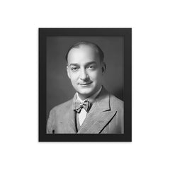 Charles Corm framed print on a plain backdrop in size 8"x10".