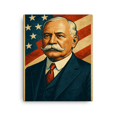 Charles Curtis canvas print on a plain backdrop in size 16"x20".