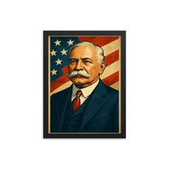 Charles Curtis framed print on a plain backdrop in size 12"x16".