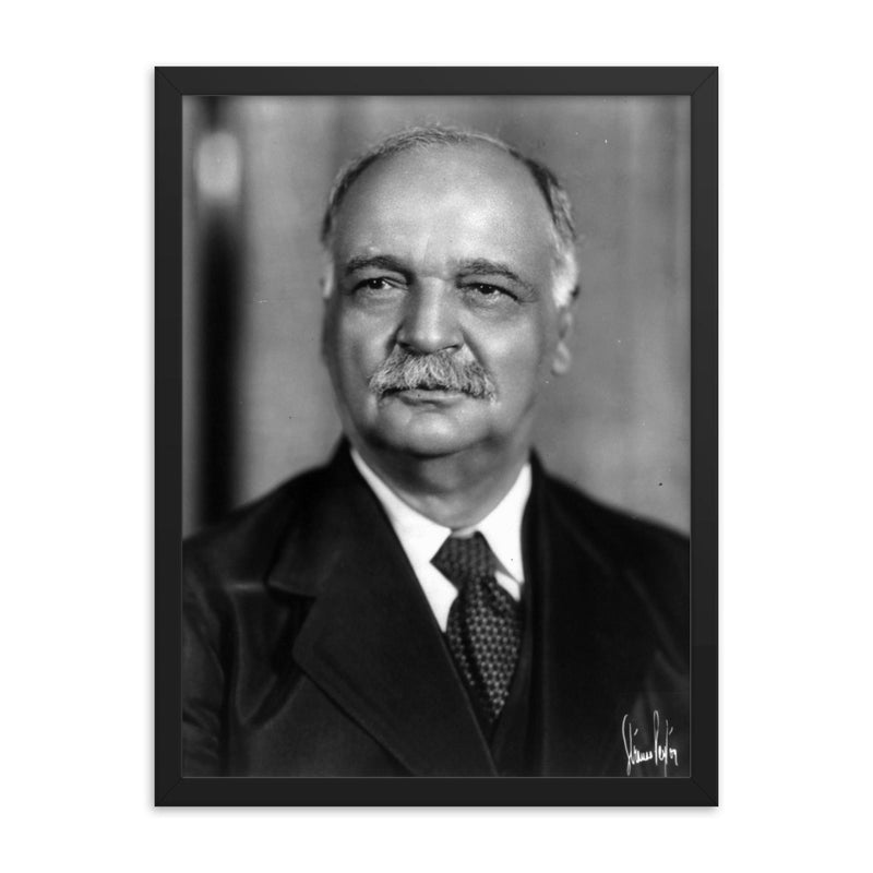 Charles Curtis framed print on a plain backdrop in size 18