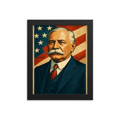 Charles Curtis framed print on a plain backdrop in size 8"x10".