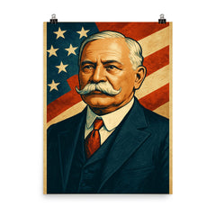 Charles Curtis poster on a plain backdrop in size 8"x10".