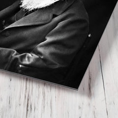 Charles Darwin metal print mockup