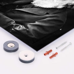 Charles Darwin metal print mockup