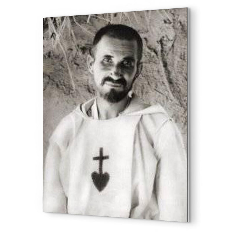 Charles de Foucauld metal print mockup