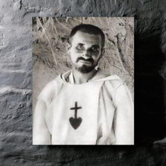 Charles de Foucauld metal print mockup