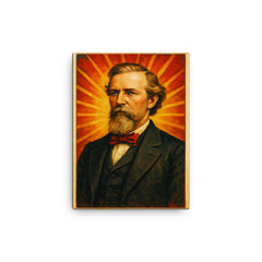 Charles Debrille Poston canvas print on a plain backdrop in size 12"x16".