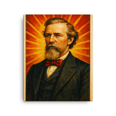 Charles Debrille Poston canvas print on a plain backdrop in size 16"x20".
