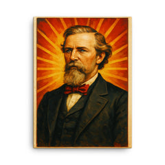 Charles Debrille Poston canvas print on a plain backdrop in size 18"x24".