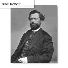 Charles Debrille Poston metal print on a plain backdrop in size 16"x20".