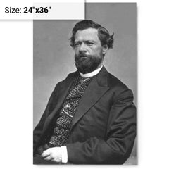 Charles Debrille Poston metal print on a plain backdrop in size 24"x36".