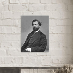 Charles Debrille Poston metal print mockup