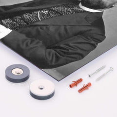 Charles Debrille Poston metal print mockup