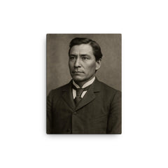 Charles Eastman canvas print on a plain backdrop in size 12"x16".
