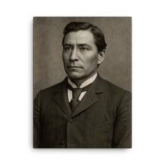 Charles Eastman canvas print on a plain backdrop in size 18"x24".