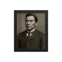 Charles Eastman framed print on a plain backdrop in size 8"x10".