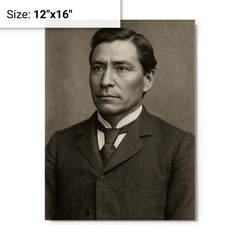 Charles Eastman metal print on a plain backdrop in size 12"x16".