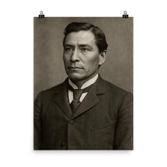 Charles Eastman poster on a plain backdrop in size 8"x10".