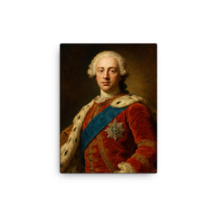 Charles Edward Stuart canvas print on a plain backdrop in size 12"x16".