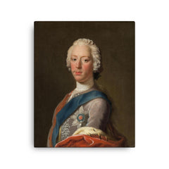 Charles Edward Stuart canvas print on a plain backdrop in size 16"x20".