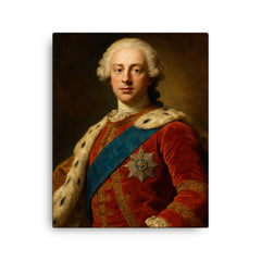 Charles Edward Stuart canvas print on a plain backdrop in size 16"x20".