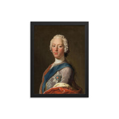 Charles Edward Stuart framed print on a plain backdrop in size 12"x16".