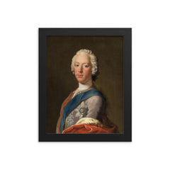 Charles Edward Stuart framed print on a plain backdrop in size 8"x10".
