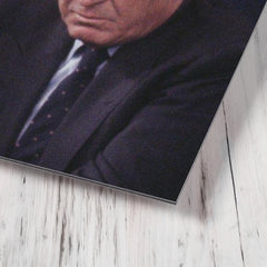 Charles Haughey metal print mockup