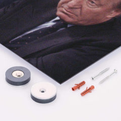 Charles Haughey metal print mockup