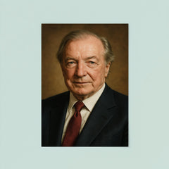 Charles Haughey portrait poster 8