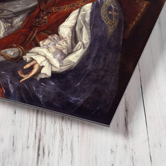 Charles II of England metal print mockup