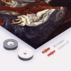 Charles II of England metal print mockup