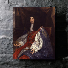 Charles II of England metal print mockup