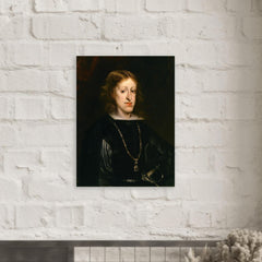 Charles II of Spain metal print mockup