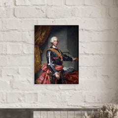 Charles III of Spain metal print mockup