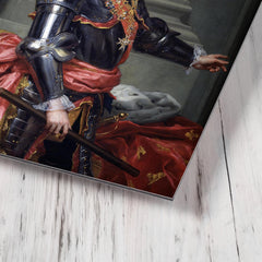 Charles III of Spain metal print mockup