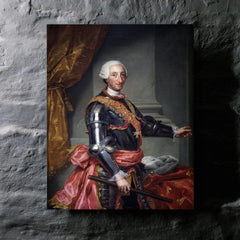 Charles III of Spain metal print mockup