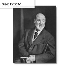 Charles Ives metal print on a plain backdrop in size 12"x16".