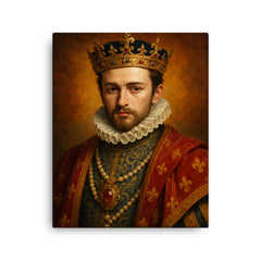 Charles IX of France canvas print on a plain backdrop in size 16"x20".