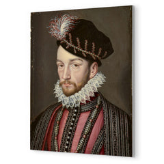 Charles IX of France metal print mockup
