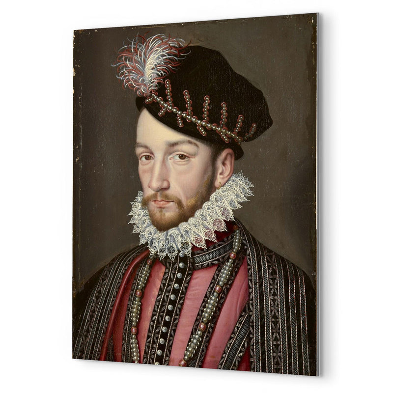 Charles IX of France metal print mockup