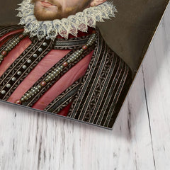 Charles IX of France metal print mockup