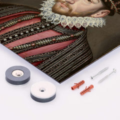 Charles IX of France metal print mockup